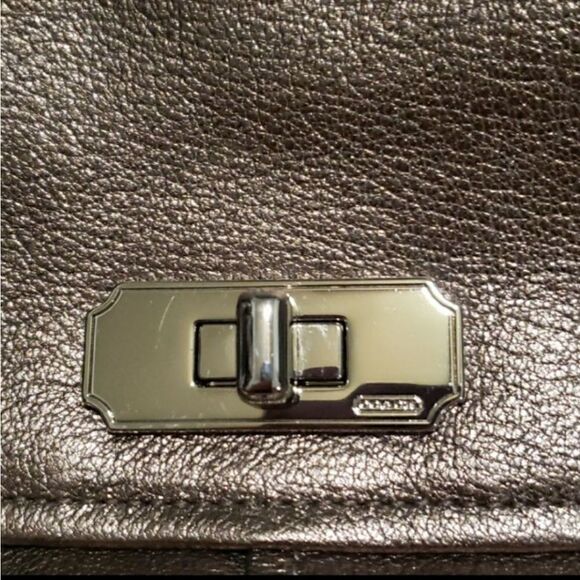Coach Gunmetal Metallic Chelsea Bag - Picture 5 of 9